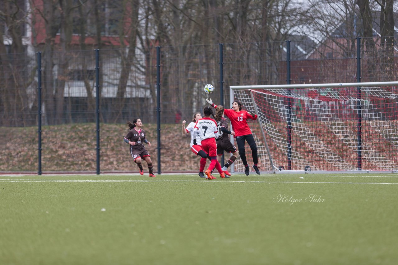 Bild 72 - B-Juniorinnen Walddoerfer - St.Pauli : Ergebnis: 4:1